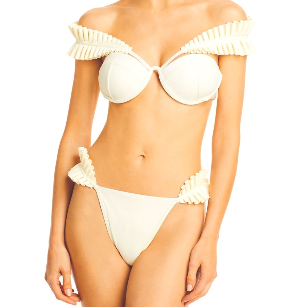 Andrea Iyamah Milan Ruffled Convertible Bikini Set